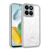 KEYSION Transparent Phone Case for HONOR X7d 5G Soft Silicone+PC Clear Shockproof Phone Back Cover for Huawei Honor 400 Smart 5G