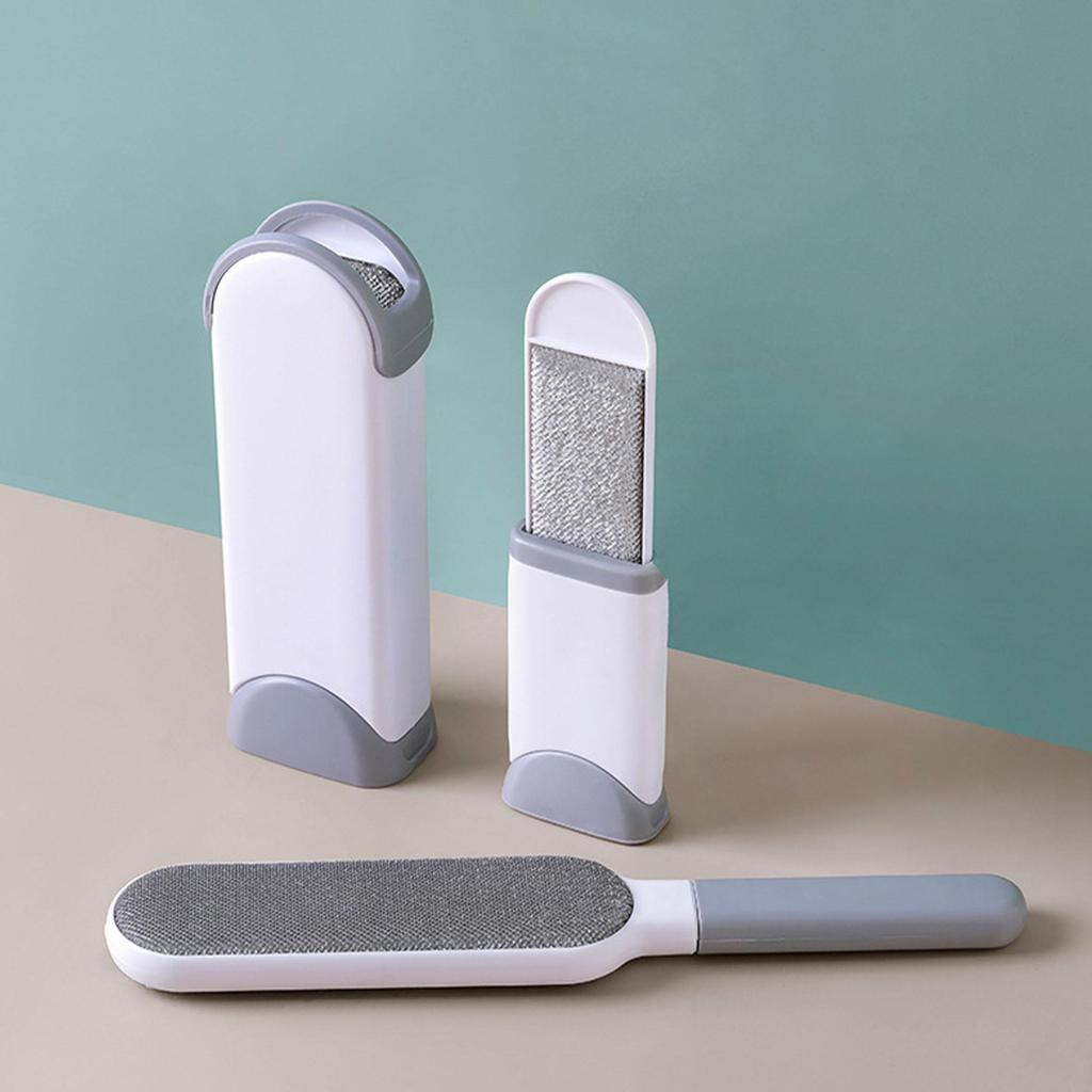 Lint Brush and Pet Hair Remover for Laundry, Clothes, Couches, Car Seats, Furniture and Fabric, Reusable Hair Removal Brush, Double-Sided Lint Roller
