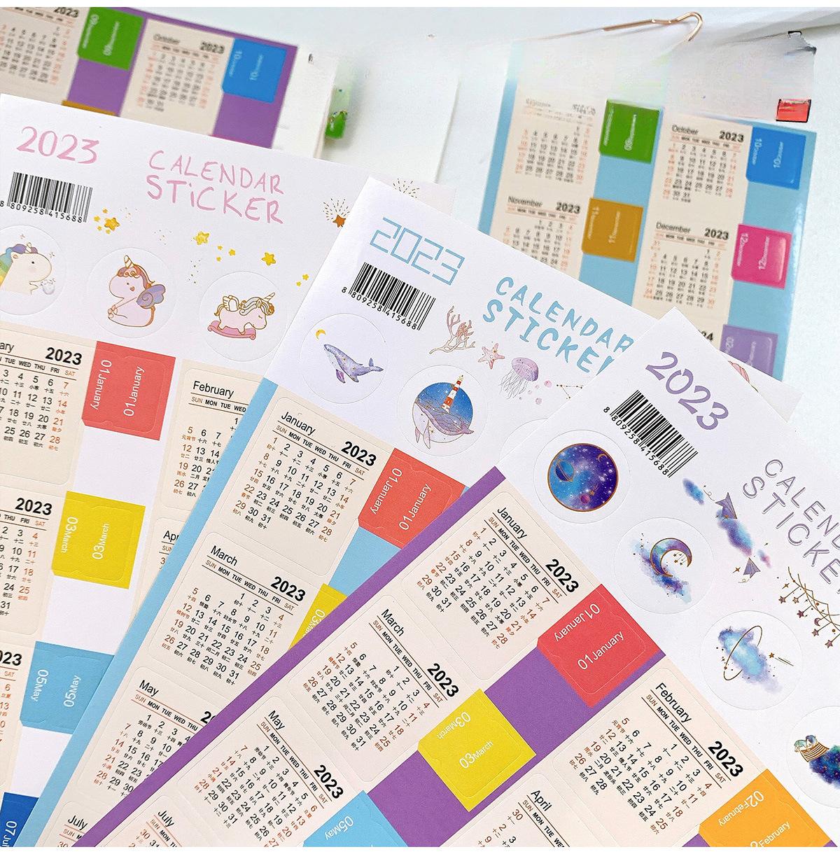 

Наклейка с указателем календаря на 2024–2025 гг., дневник, книга, наклейка с этикеткой, 2 записи