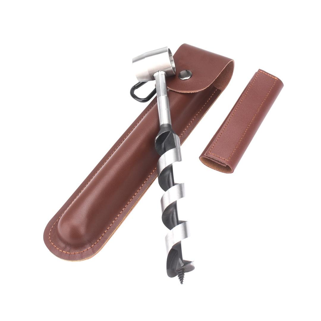 

Hand Auger Wrench Tool Outdoor Survival Punch Tool Camping Bushcraft Manual Hole Maker Wrench Wood Drill Core Woodworking