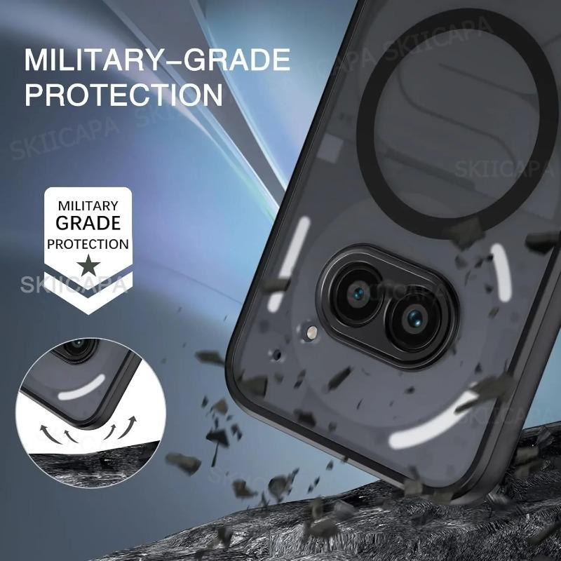 Pro Magsafe Pouzdro na Nothing Phone 3 Matné Nárazuvzdorné Tvrdé Bezdrátové Nabíjení Magnetický Kryt pro Nothing Phone 3A Pro Phone3