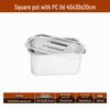 Shengjia Stainless Steel Square Food Pan with Lid
