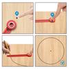 Precision Woodworking Plastic Compass & Circle Drawing Tool – Adjustable Rotary Ruler with Smooth Bearing