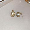 Gold Plating Beanie Stud Earrings Female Wedding Party Jewelry Accessories For Women Gifts