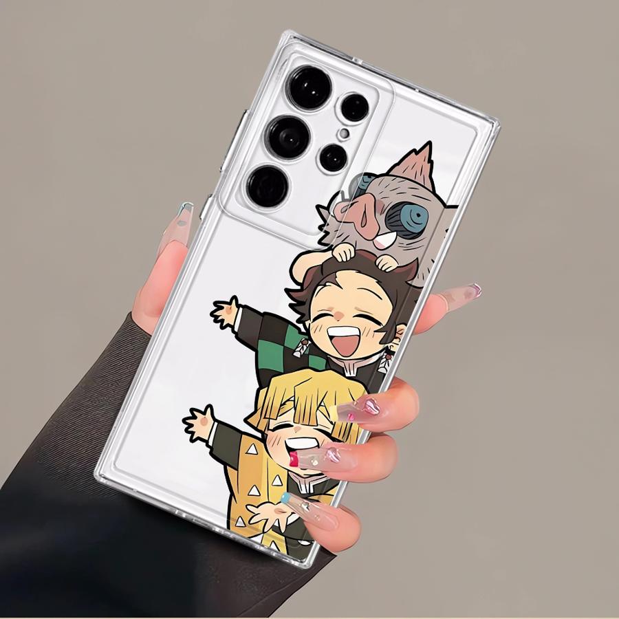 Phone Cover Case for Samsung Galaxy S26 Note 20 Ultra 10 S23 Ultra S25 Edge S21 S20 Plus S24 S22 FE D-Demon S-Slayer