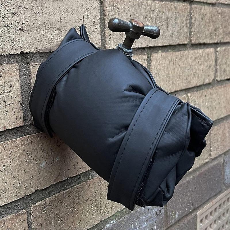 1 Outdoor Faucet Coveranti-Freezing And Heat Insulation In Wintereasy To Removedurable Leatherfaucet Protection Cover