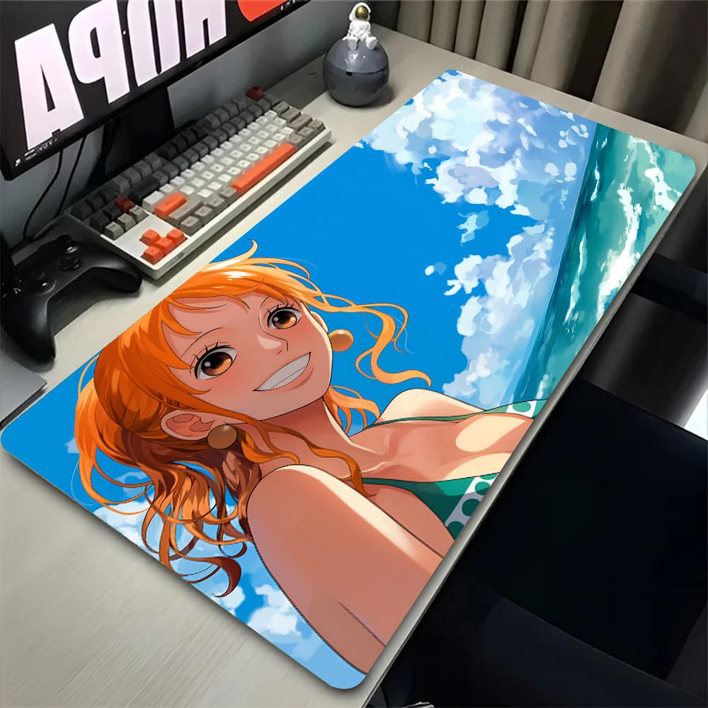 Mouse Pad PC Accessories Non Slip Rubber Mousepad Laptop Gamer Keyboard Pad Office One Piece Nami Computer Gaming Desk Mouse Mat