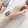 Bracelet métallique de luxe pour Apple Watch, bracelet chaîne tendance pour iWatch 987654321SE Ultra2 40 41 42 44 45 49mm, poignet femmes hommes