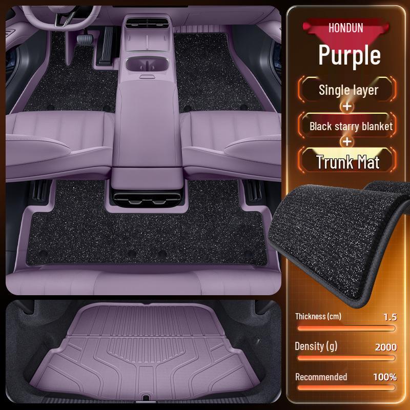 Dark Blue TPE Floor Mats for L06 - 2026 Car Interior Accessories