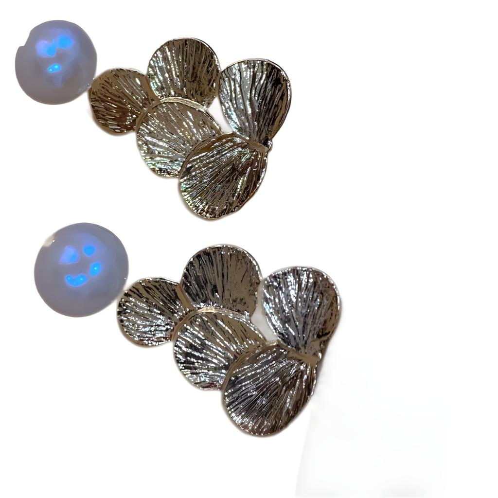 Natural Edison pearl stud earrings design sense exaggerated atmosphere large pearl earrings new foreign style personalized earrings women