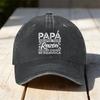 Retro Washed Baseball Cap With Fathers Day Is Right Even Wrong Text Print Lightweight Machinewashable Casual Cap