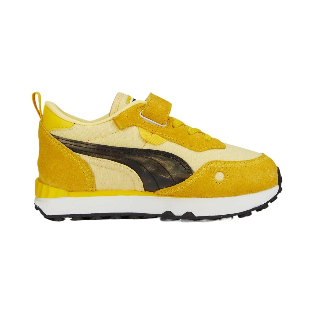 Puma Comfortable Grip Mid-Top Casual Shoes Kids Sneakers Yellow 38927401