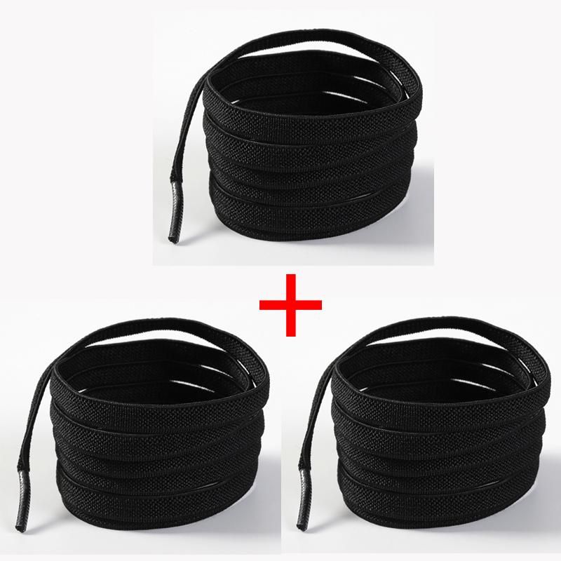 Precision Woven Elastic Shoelaces, 0.8cm High Stretch Flat Laces, Durable No-Tie Strings for Sports & Daily Wear 1Pair/3Pairs