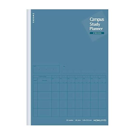 KOKUYO Campus Notebook Study Planner 2 Weeks линованный A5 Navy 2 Book Set No-Y82LT-DBX2SET