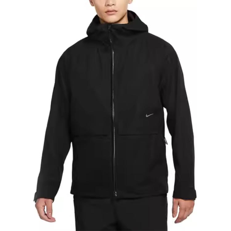 Nike Jackets Men's Black Stand Collar Moderate Other DQ6641-010