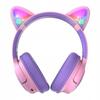 PowerLocus Bobo CAT Wireless LED AUX Headphones for Kids