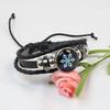 Genshin Impact Element Eye Braided Leather Bracelet, Adjustable Anime Wristband for Fans