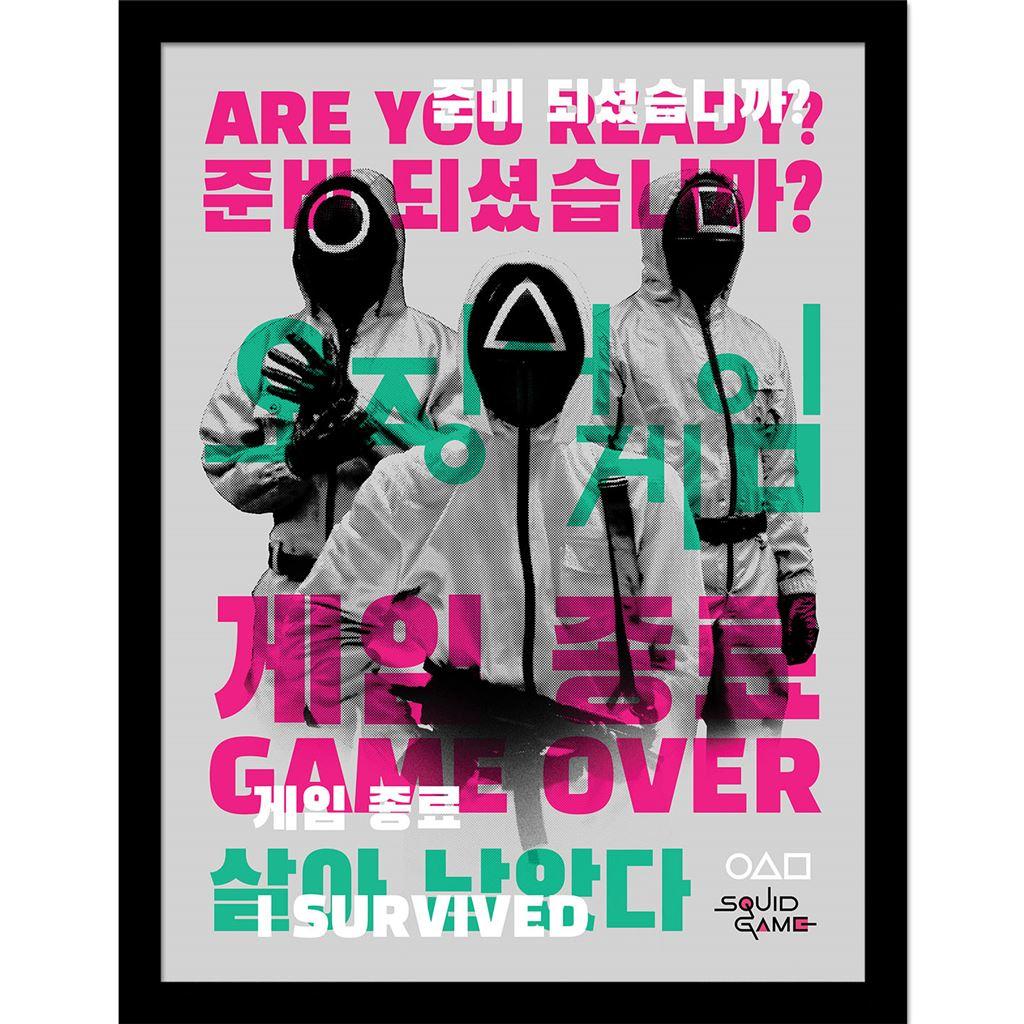 Squid Game 2 I Survived Framed Poster