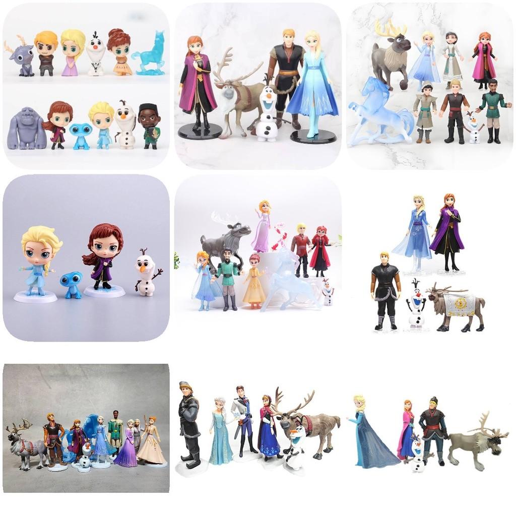 Bezauberndes Prinzessinnen-Puppenfiguren-Set mit 5 bis 10 bezaubernden Schneeköniginnen-Figuren für Kinder