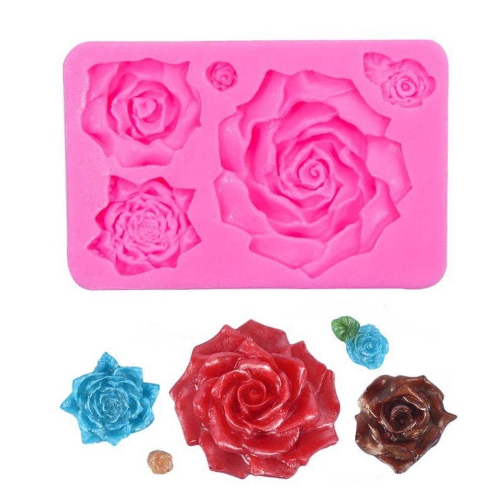 Flower Bloom 3D Cake Mold Silicone Baking Tool New Fondant Soap Mold  Cupcake Candy Chocolate Jelly