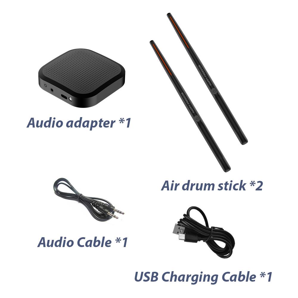 Portable smart electronic drum kit Air drumsticks Electronic Air Drum Sticks Black