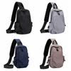 Retro Oxford Shoulder Bag Zipper Pocket Nylon Shoulder Bag Protable Chest Bag Men  Outdoor