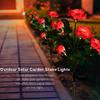3 Heads Outdoor Solar Garden Light Realistic Solar Rose Flowers Lantern  Patio Decor