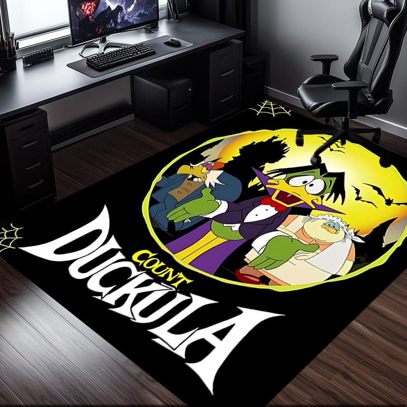 1PC Count Duckula  Rug for Livingroom,Bedroom, Palyroom, Chair Rug, Area rug, Game Carpet, Large Size Rug Fan Christmas gift