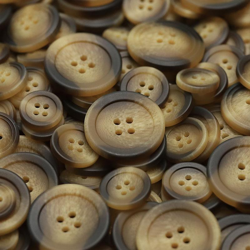 Resin Button Four-Eye Blazer Double-Sided Nippi Coat Buttons Trench Coat Cardigan Clothing Accessories Buttons