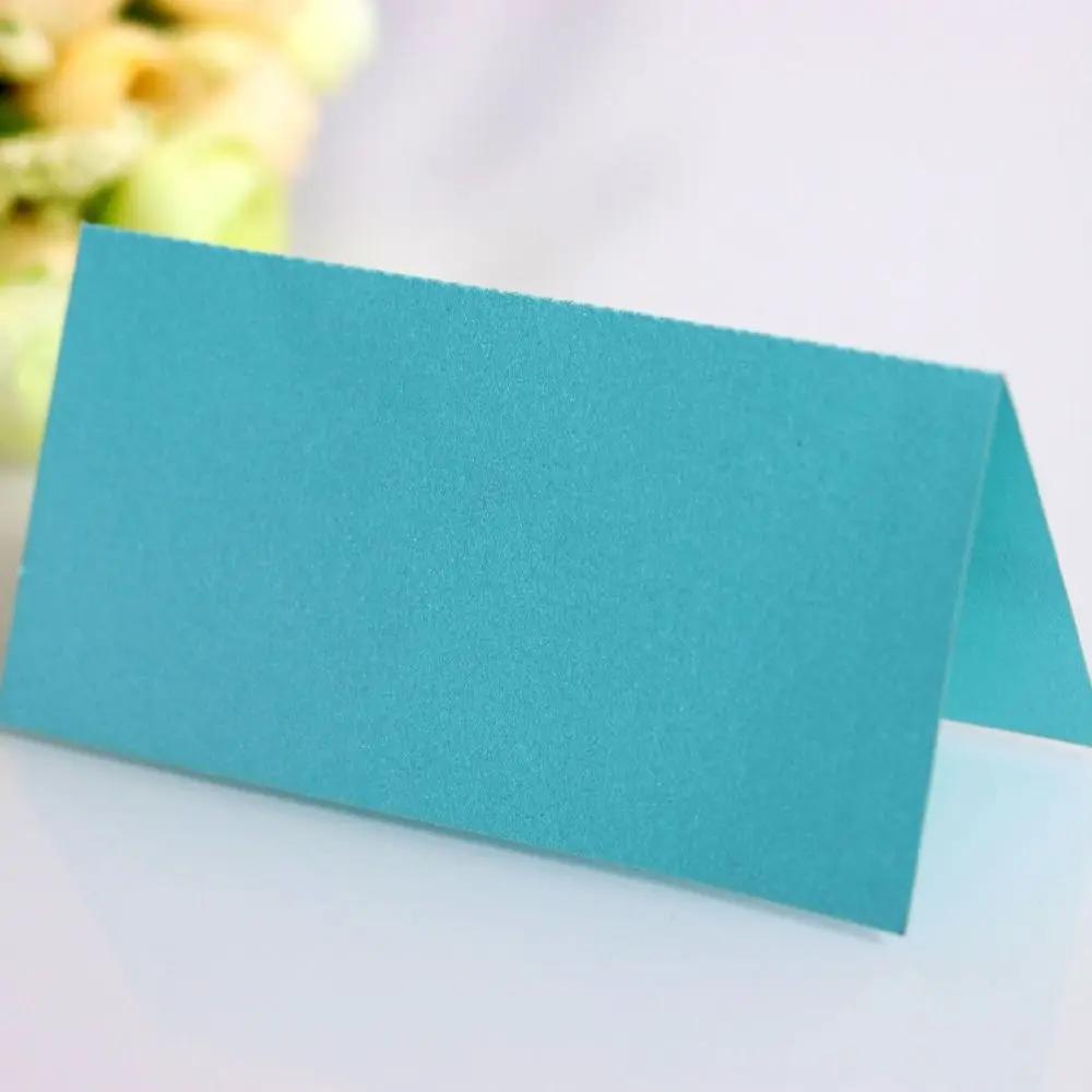 10 Stück Vintage Hochzeits-Namensschilder Kraftpapier Blanko Tischkarten Elegant gefaltet Sitzplatznummernkarte Brautparty