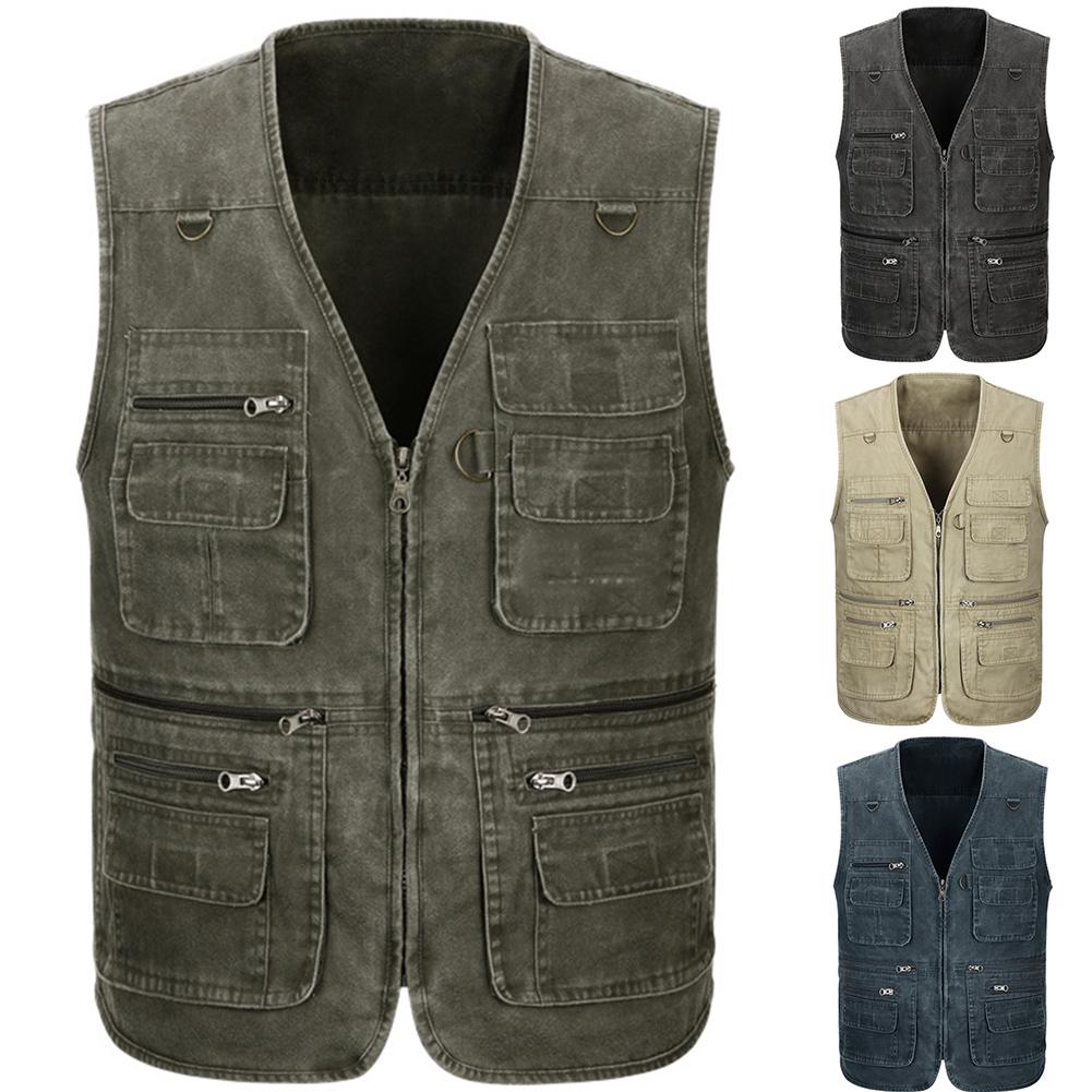 Waistcoat Vest Jacket Photography Multi Pocket Plus Fishing Outdoor Men Travel Waistcoat Vest Jacket Photography Multi Pocket Plus Fishing Outdoor Men Travel