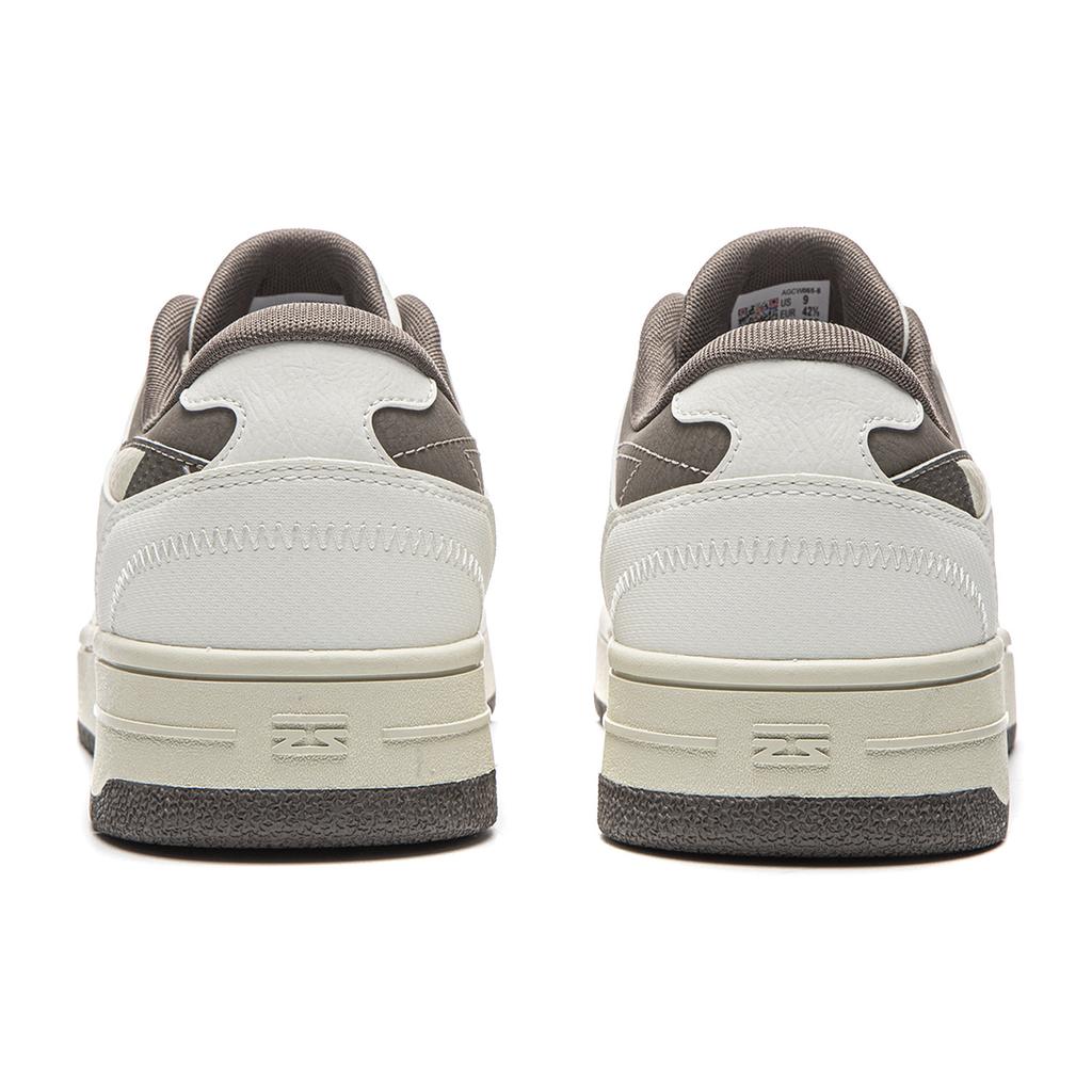 Li Ning Tianji Slip Resistant Cushioning Abrasion Resistant Height Increasing Low top Skateboard Shoes Men's Gray White AGCW065-6