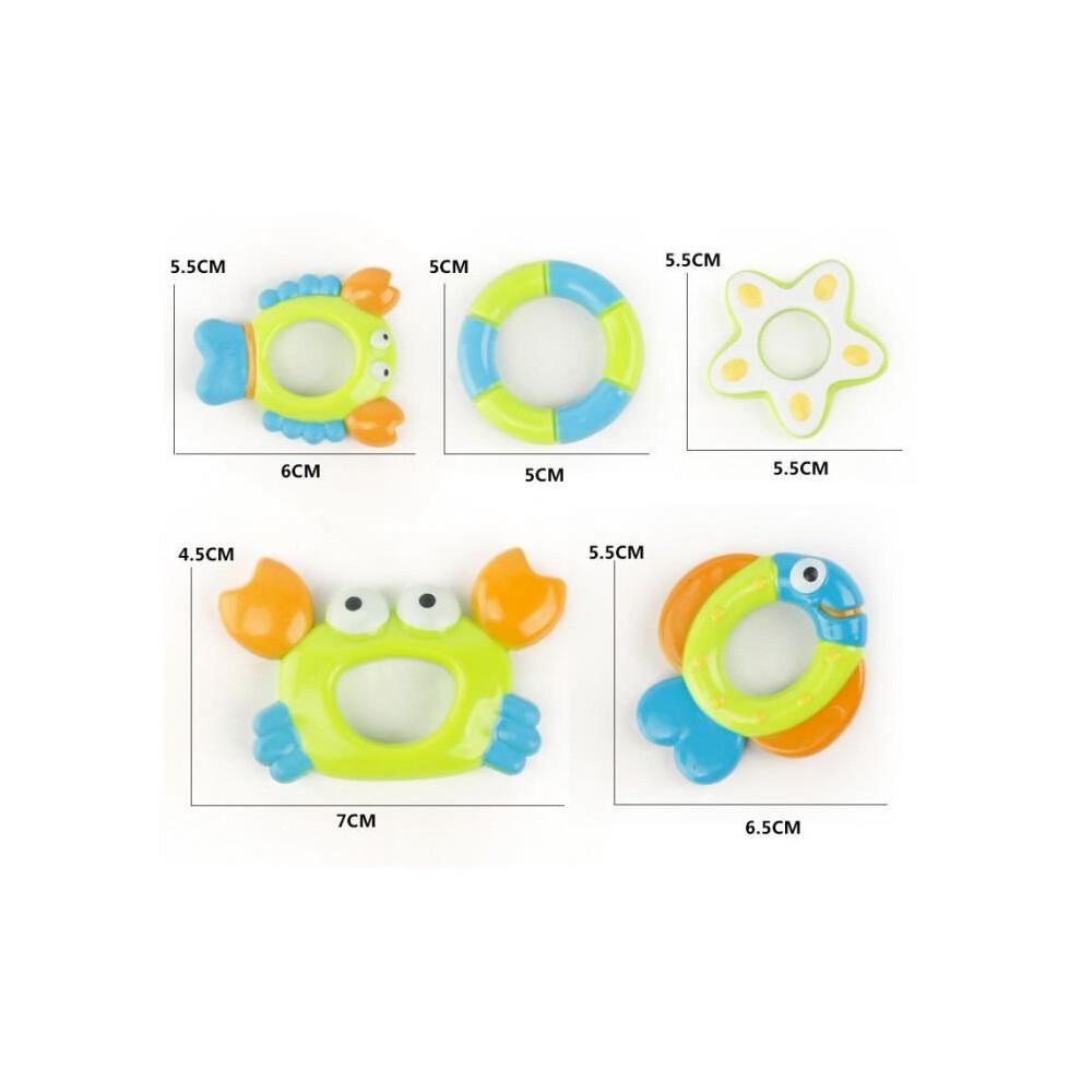 Kids Bath Toy Small Octopus Throwing Circle Puzzle Baby Bath Water Toy Octopus