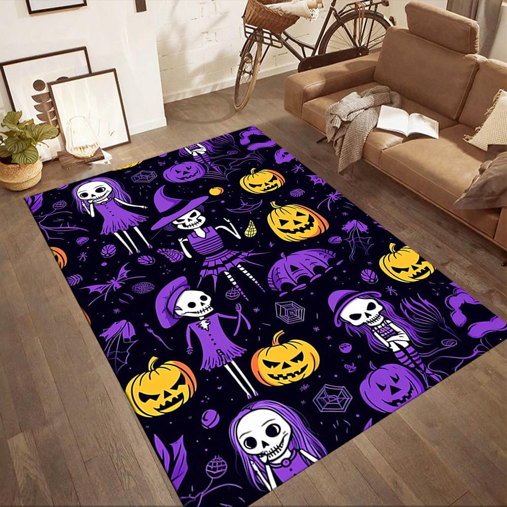 Halloween 81 Floor Mat Design for Hallway Decorate Room Study Room Bedrooms Antislip Carpet Anime Office Decor Perfect Gift for Friends & Family