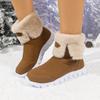 Mao Mao snow boots winter new thick-soled large-size piled thickened warm cotton shoes women wish