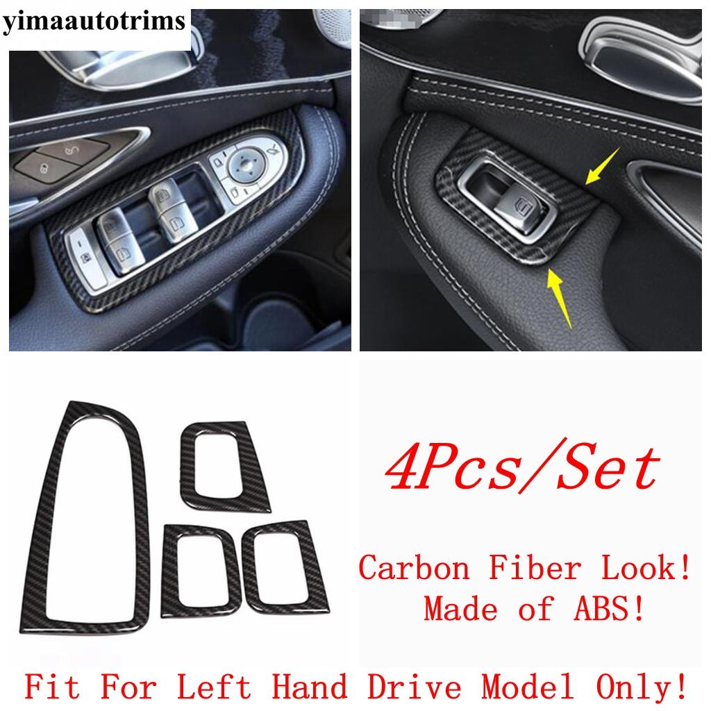 Seat Belt Cap / Window Lift / Hand Brake / Seat Adjust Panel Cover Trim Accessories For Benz C CLASS W205 C200 C260 2015 -