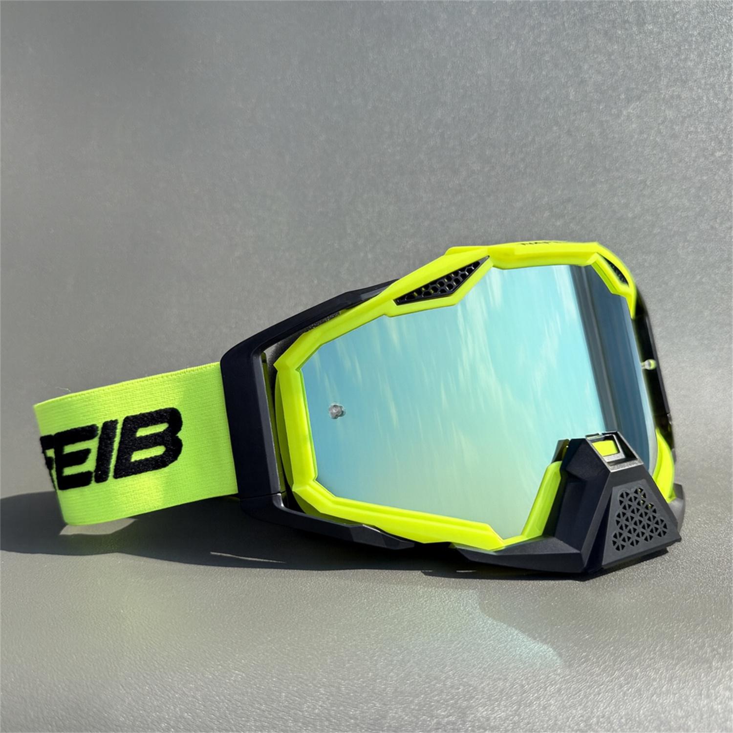 

NAFEIB Очки для мотокросса Мотоциклетные солнцезащитные очки Мужские очки для горного велосипеда Маска для квадроцикла Защита от ветра Лыжные гонки Велосипедные гоночные очки для бездорожья