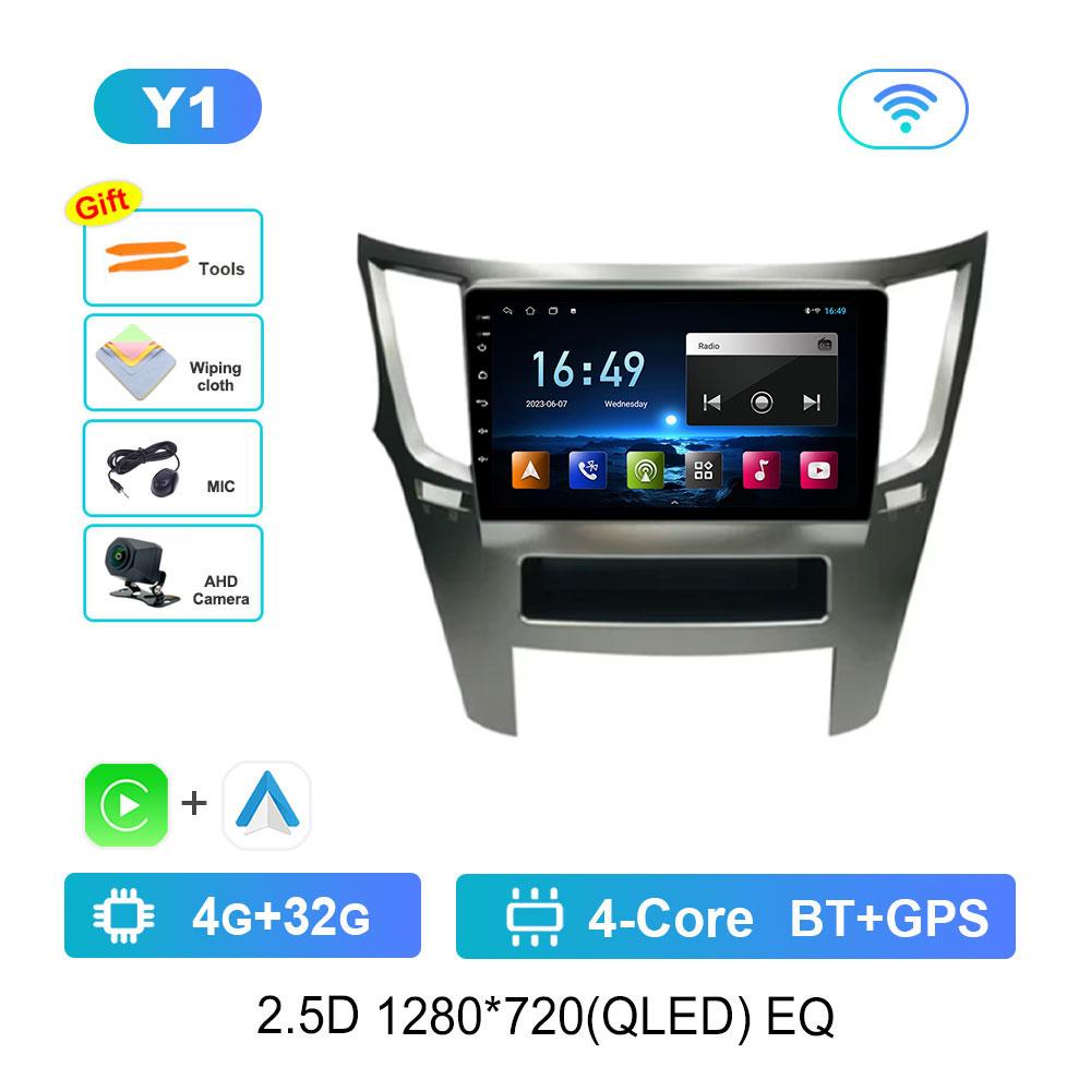 Android 14 Car Video Multimedia Player for Subaru Outback 4 BR Legacy 5 2009 - 2014 GPS DSP Stereo WiFi Bluetooth 4G Auto Tools
