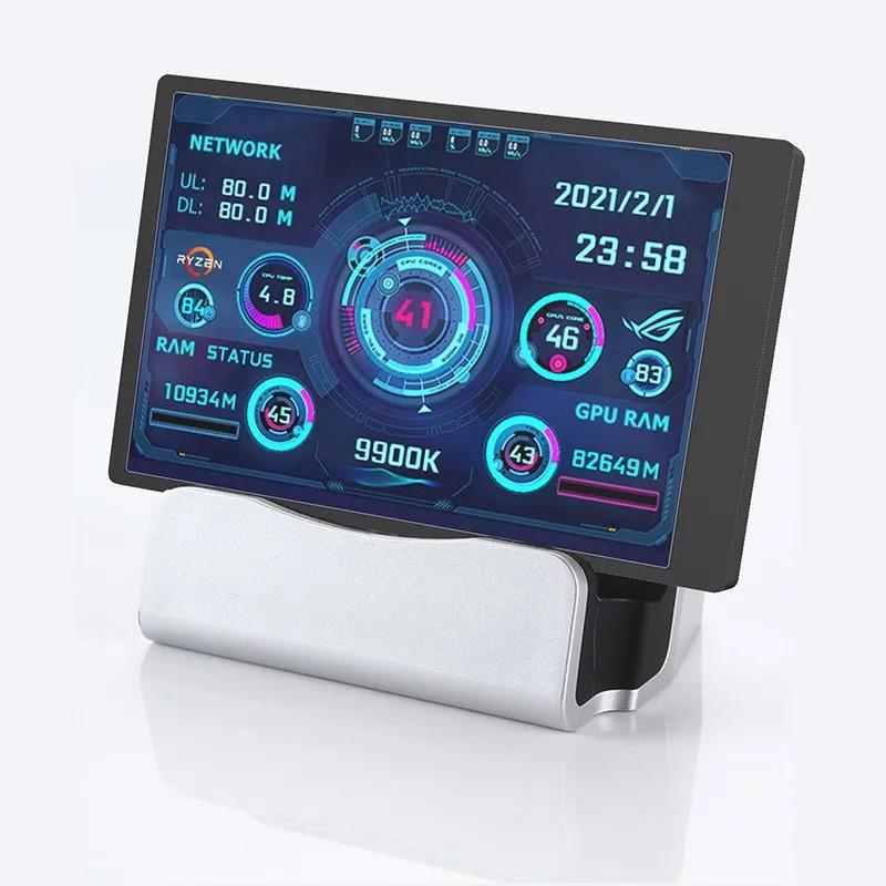 3.5 Inch IPS Computer Small Secondary Screen Full Viewing Angle USB-C Chassis Secondary Sub-Screen Computer Monitor