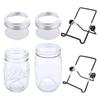 Kit de bocaux germoirs en acier inoxydable à large ouverture biologique 16/32 oz Couvercle de germination Bocaux Mason