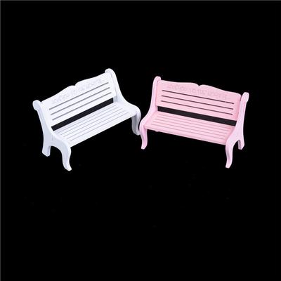 Dřevěná lavice 13*8cm 1:12 domeček pro panenky miniaturní nábytek zahradní dekorace