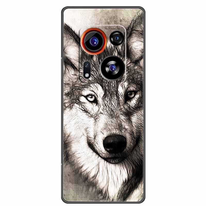 For Tecno Phantom X2 Pro Case Animals TPU Soft Silicone Phone Cases for Tecno PhantomX2 Pro Funda Shockproof Wolf AD9 AD8 Capa