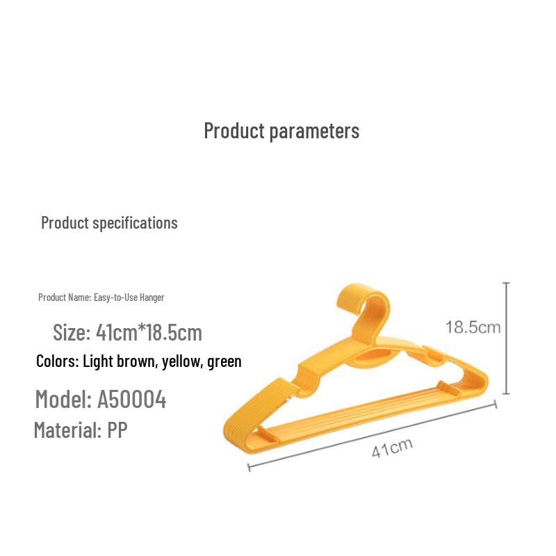Chahua Non-slip Plastic Wet & Dry Hangers
