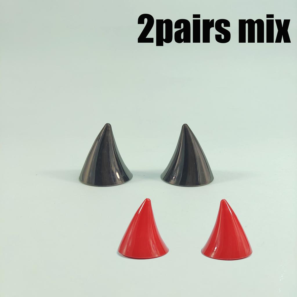 20 Pairs of E-bike Helmets Suction Cup Decoration Motorbike Helmets Male and Female Models Devil Horns Decoration