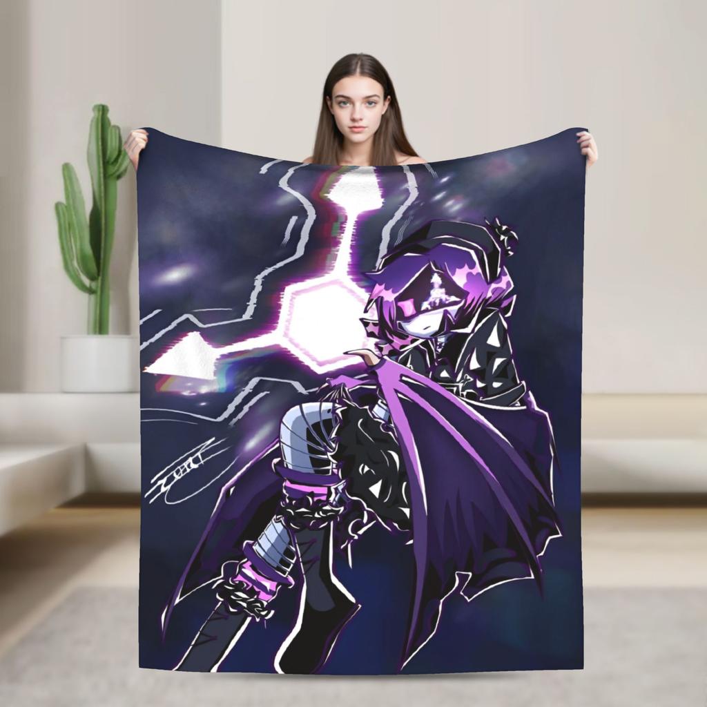 Murder Drones  Blanket Uzi Doorman Wool Funny Breathable Throw Blanket for Bedspread  Winter