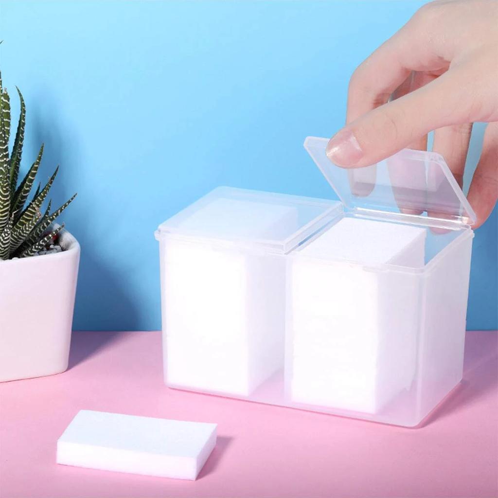1pc-Portable Storage Box Nail Accessoires Wipes Cotton Pads Swab Rods Container Case Nail Art Toos Organizer