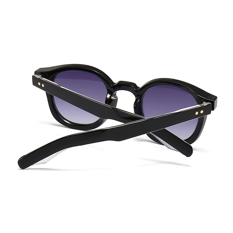 New European And American Trendyy Street Photography Retro Literary Sunglasses Round Sunglasses 6026