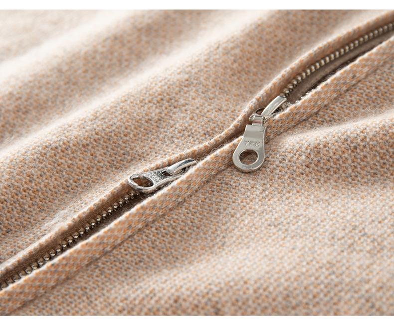 Women's Heavyweight Cashmere Hooded Cardigan - Soft, Elegant Autumn/Winter Outerwear Sweater