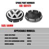 4Pcs Car Styling 56/65/66MM Wheel Center Hub Caps Cover For Volkswagen VW R R32 MK4 GTI Golf Polo Tiguan Passat Jetta TouranLP9