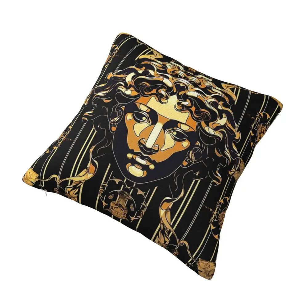 Medusa mit antikem kreativem Kunststil Nahtloses Muster Quadratischer Kissenbezug Kissenbezüge Kreativer Kissenbezug für Bett "x"